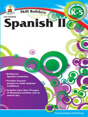 cover image of Spanish II, Grades K--5